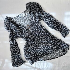 sand n sun | size xl | sheer black beach cover up